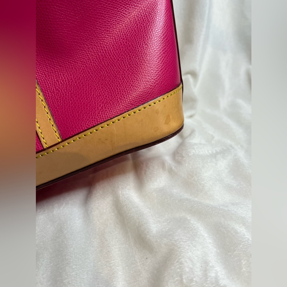Dooney & Bourke Fuchsia Cynthia Leather Tote - Picture 13 of 17